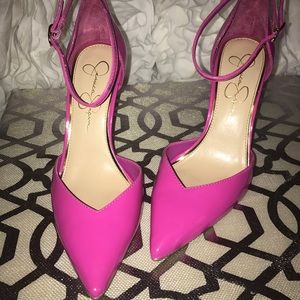 JESSICA SIMPSON bright candy 🍭 pink strappy pumps